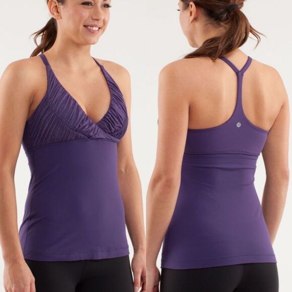 Lululemon Pure Balance Tank Concord Grape Size 10 - Picture 1 of 8